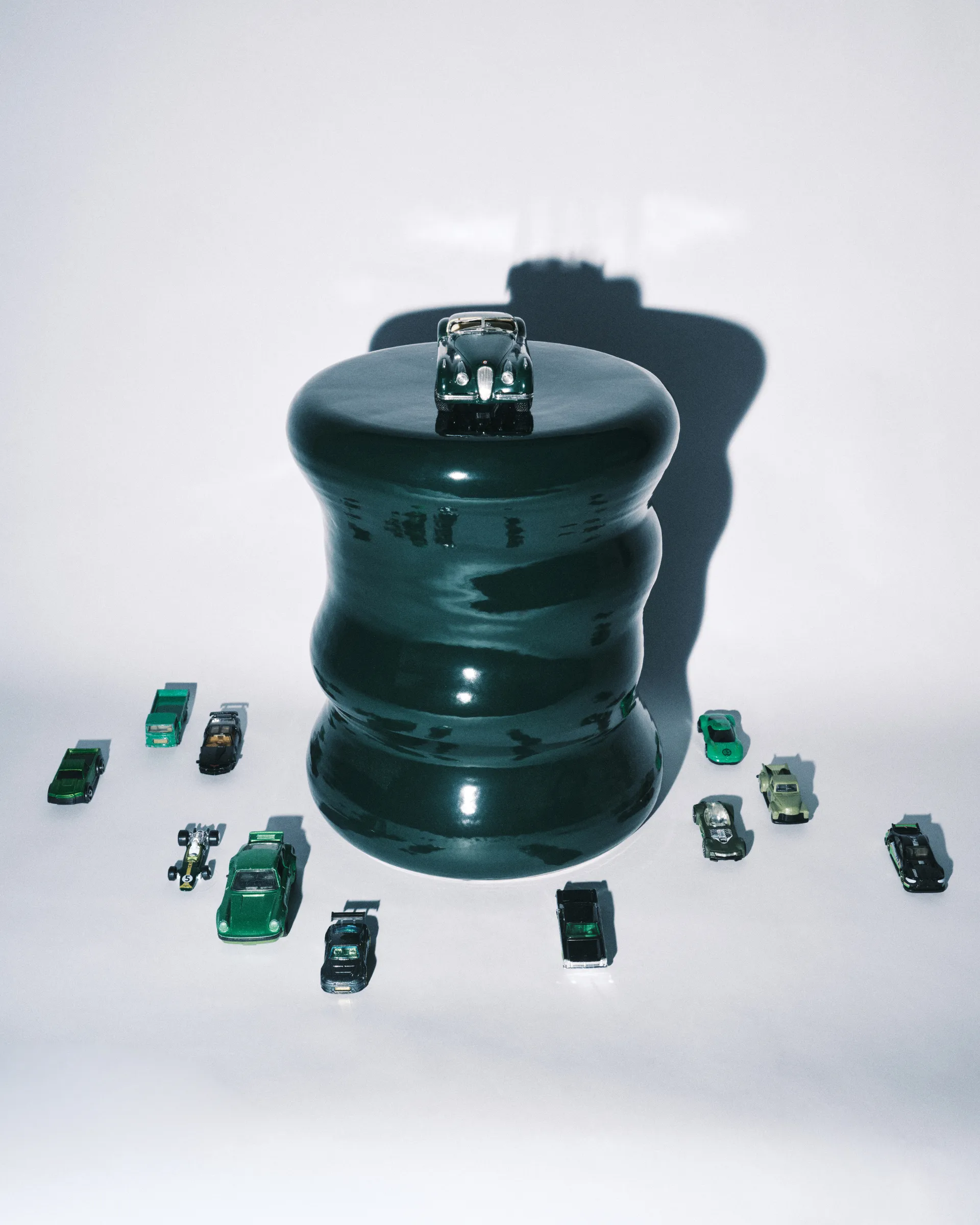 Pawn side table Ø29x34 cm, Green Serax