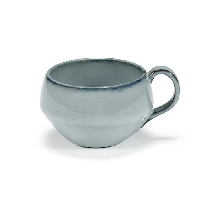 Pure Blue Glazed mug 27 cl from Serax