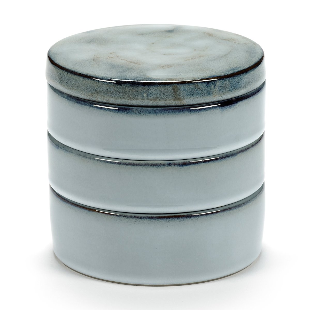 Serax Pure bowls 3 pieces stackable 14 cm Blue | Scandinavian Design | Breakfast bowls | Blue
