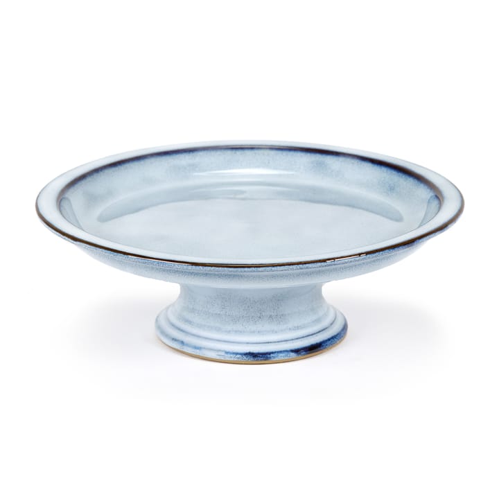 Pure cake plate glazed L 23.5 cm - Blue - Serax