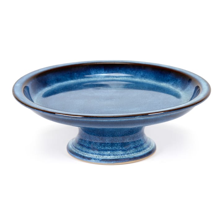 Pure cake plate glazed L 23.5 cm - Dark blue - Serax