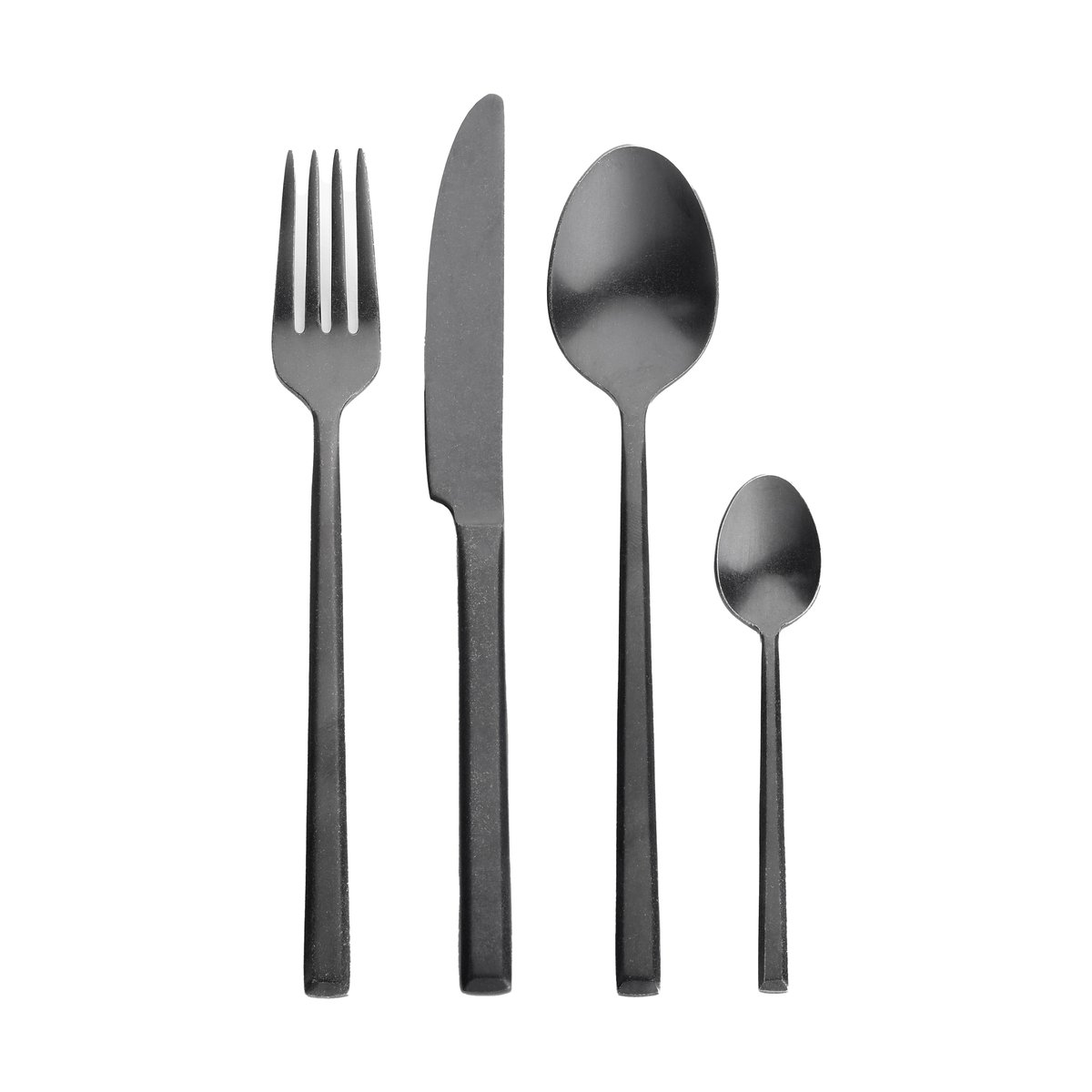 Serax Pure cutlery 24 pieces Black | Scandinavian Design | Cutlery sets | Black