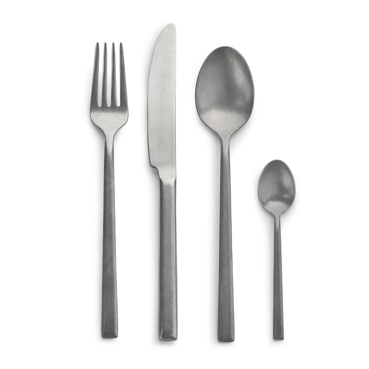 Serax Pure cutlery 24 pieces stainless steel | Scandinavian Design | Cutlery sets | Silver-coloured