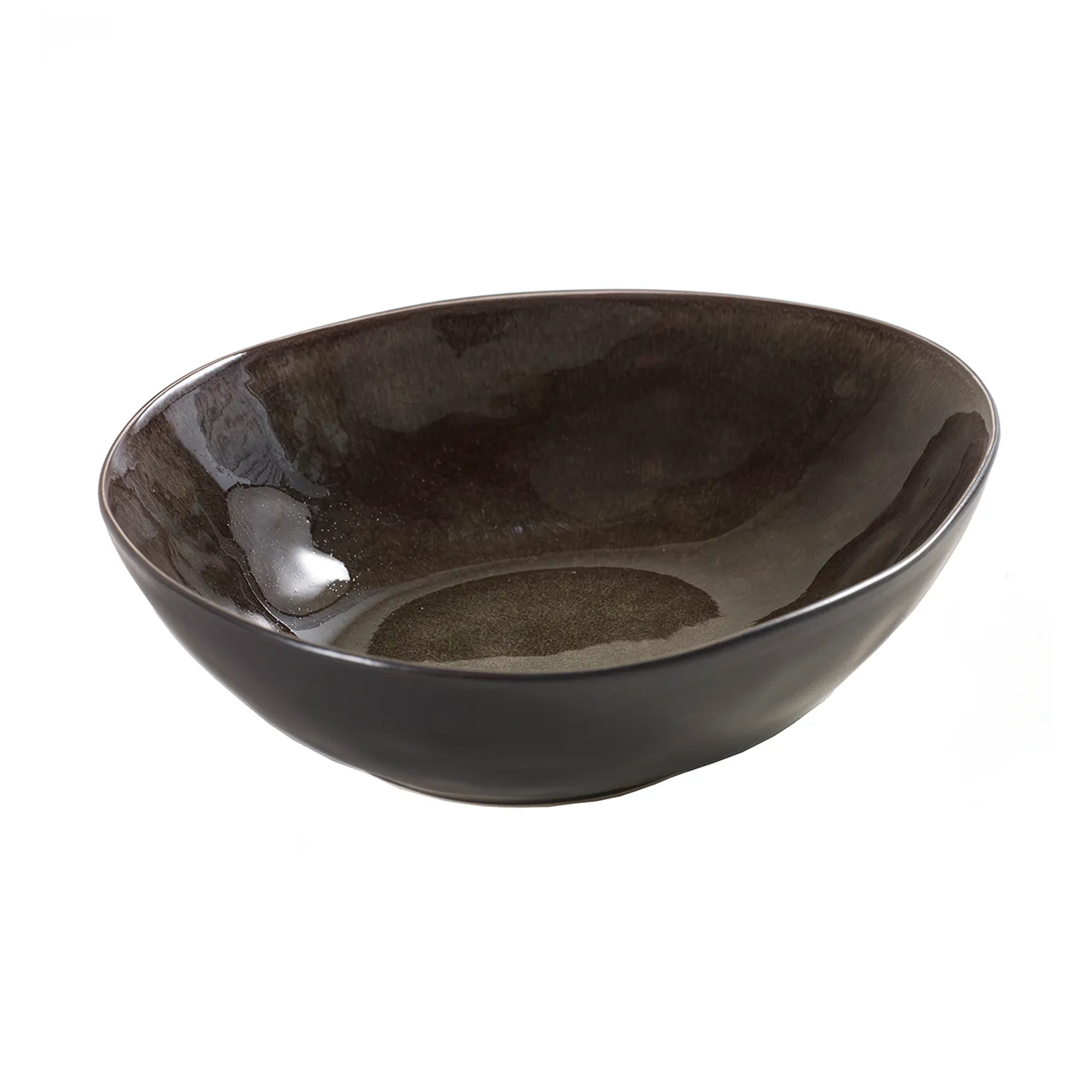 Pure oval bowl large, grey Serax