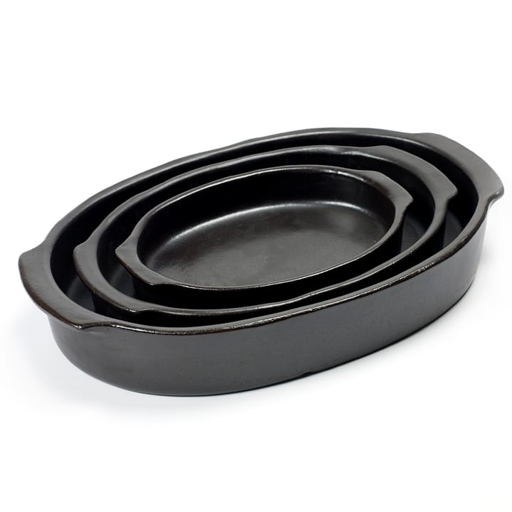 Pure oval oven form M - black - Serax