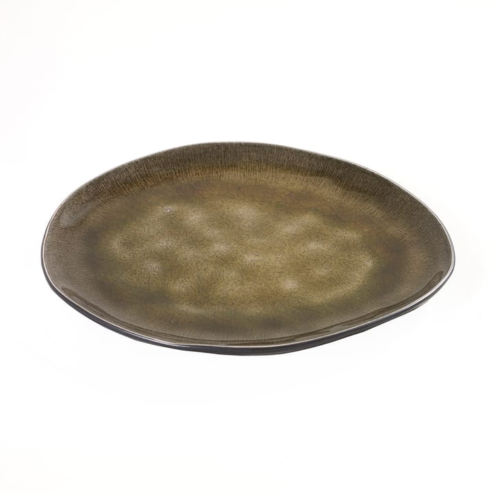 Pure oval plate medium - green - Serax