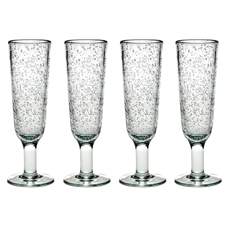 Pure Pascale champagne glass 4-pack - clear - Serax