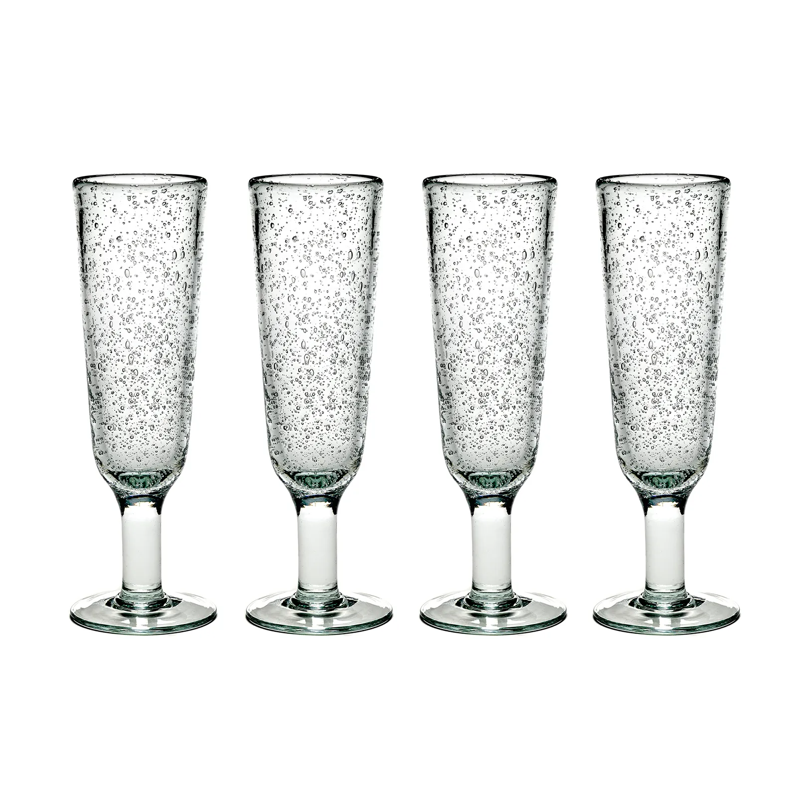 Pure Pascale champagne glass 4-pack clear,  Serax