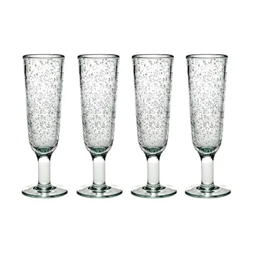 Pure Pascale champagne glass 4-pack clear - Serax