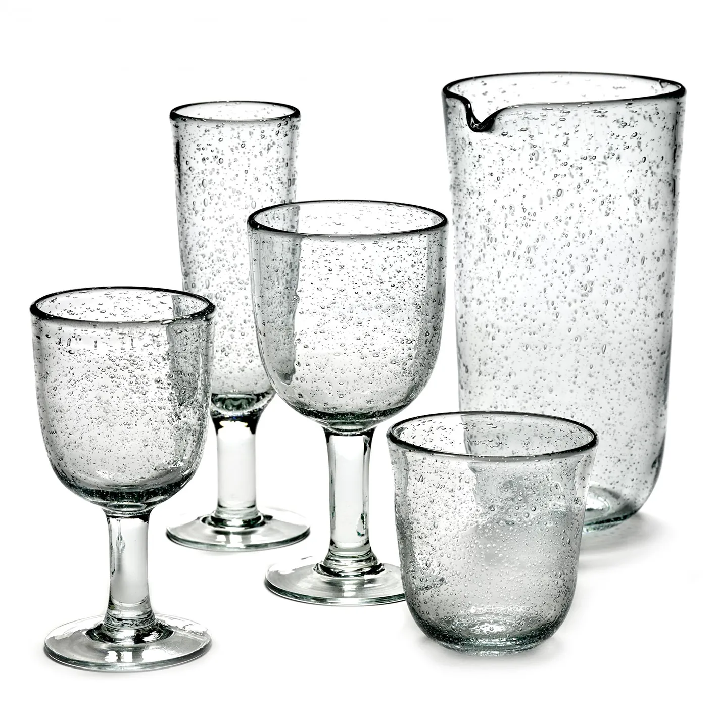 Pure Pascale champagne glass 4-pack clear,  Serax