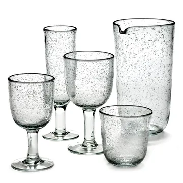 Pure Pascale champagne glass 4-pack clear - Serax