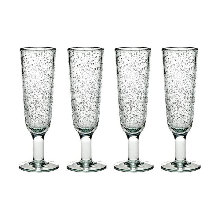 Pure Pascale champagne glass 4-pack clear - undefined - Serax