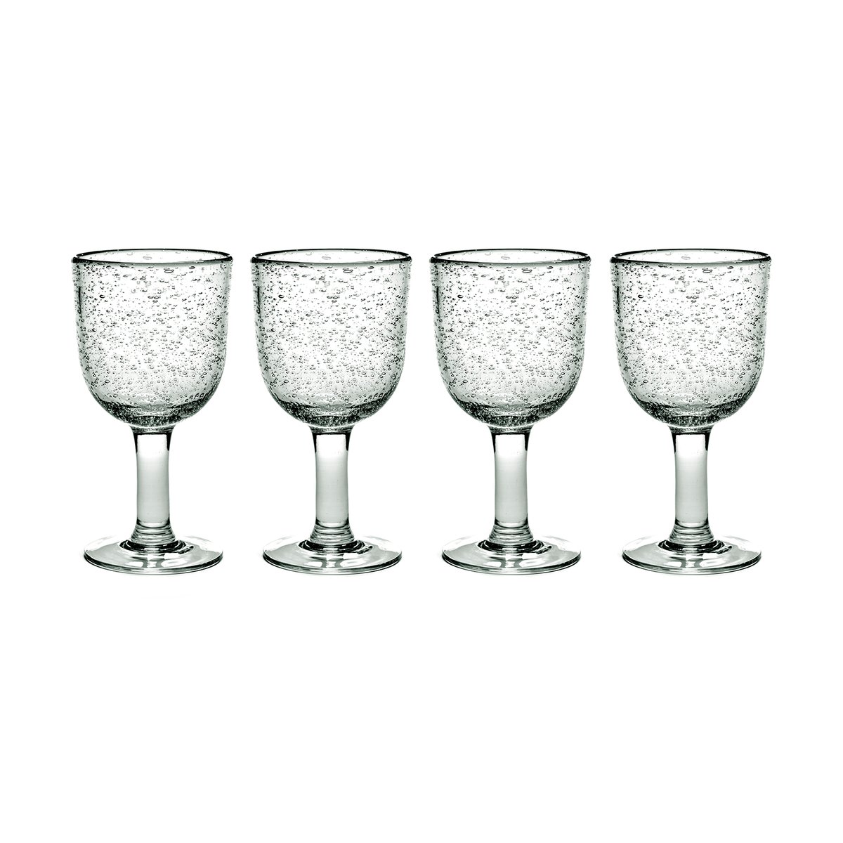 Serax Pure Pascale red wine glass 4-pack clear clear