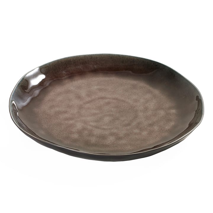 Pure plate 28 cm - brown - Serax