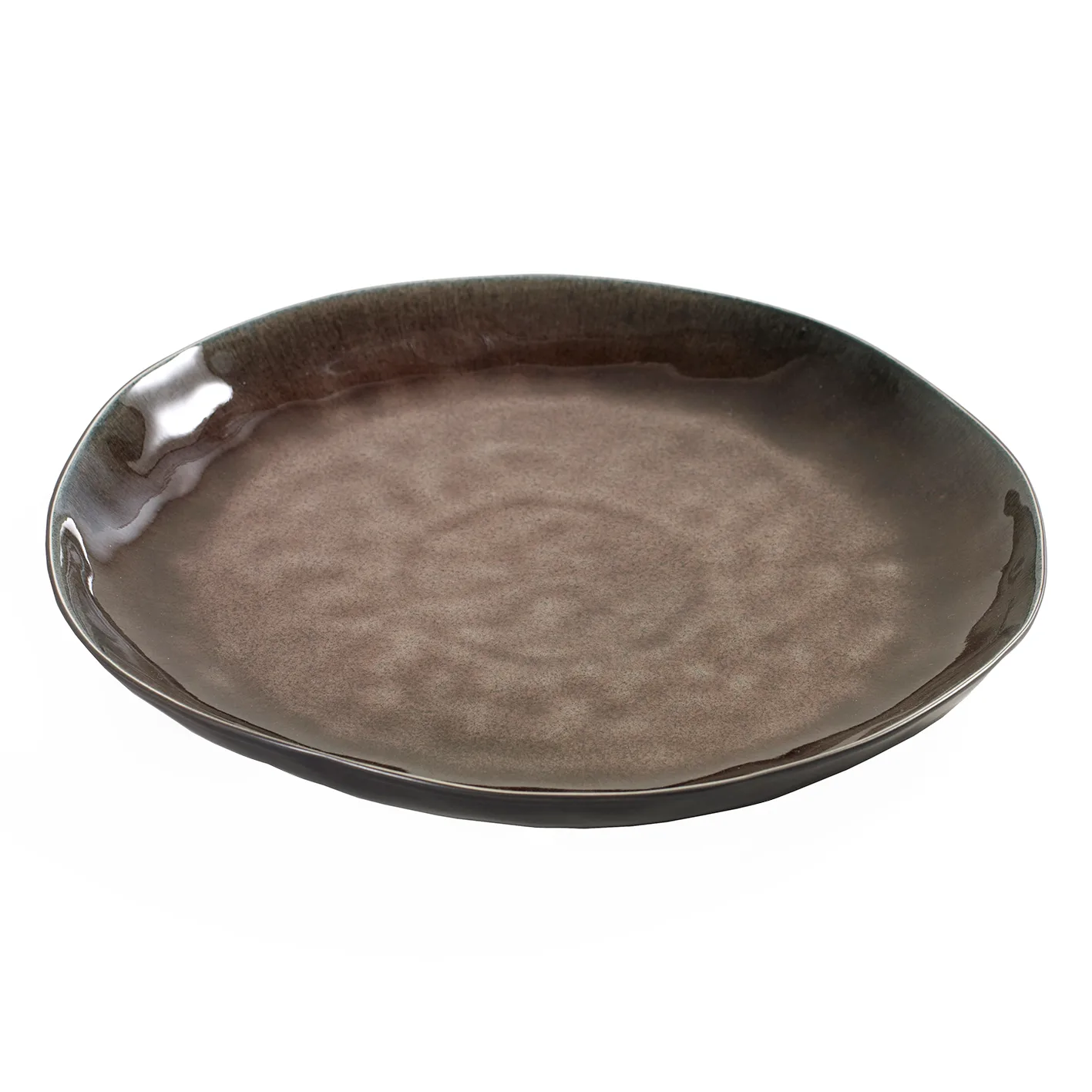 Pure plate 28 cm, brown Serax