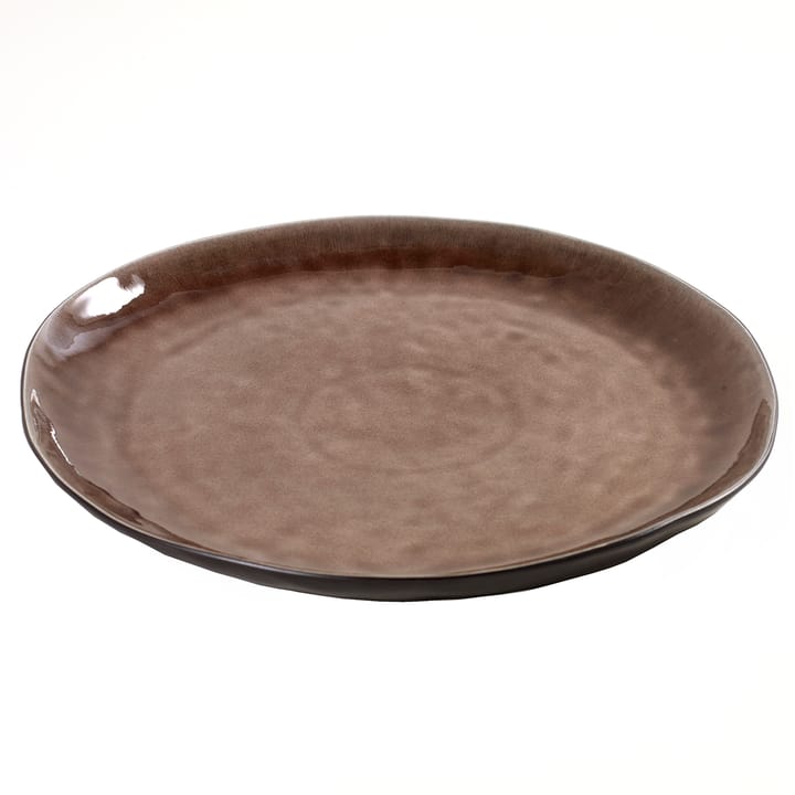 Pure plate 34 cm - brown - Serax