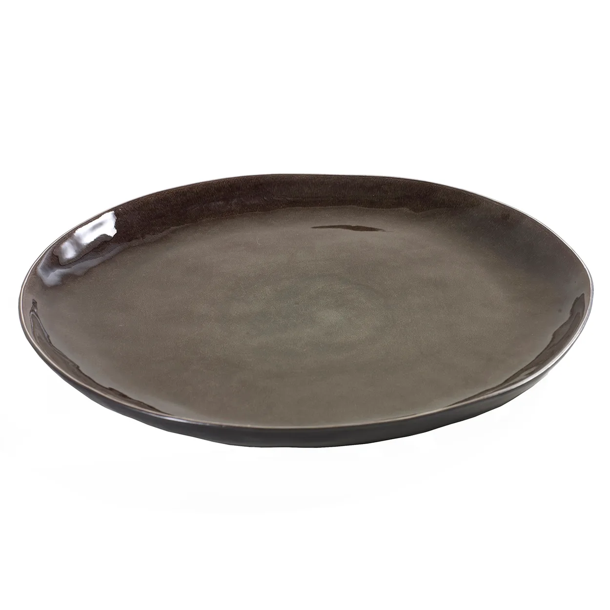 Serax Pure plate 34 cm grey | Scandinavian Design | Dinner plates | Grey