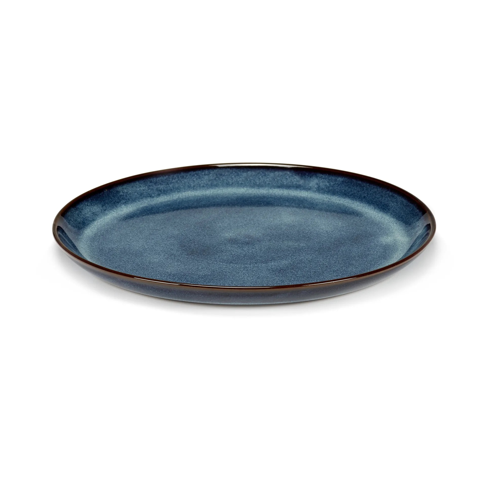 Pure plate glazed M 23.5 cm, Dark blue Serax