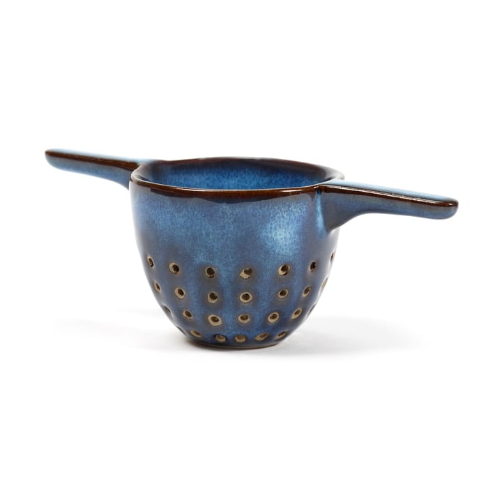 Pure tea strainer glazed 6 cm - Dark blue - Serax
