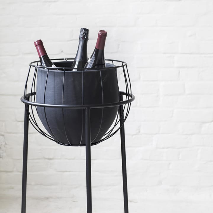 Serax flower pot with base, black Serax