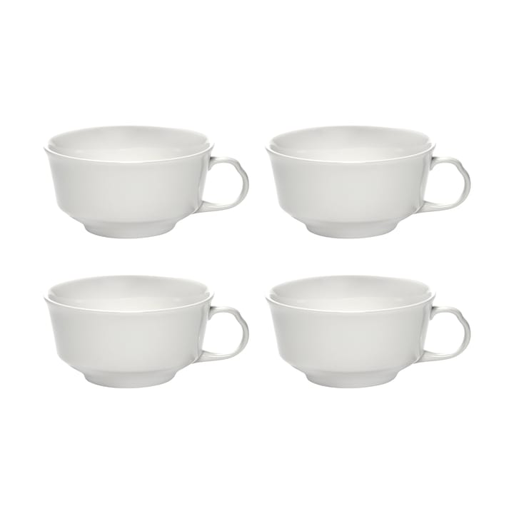 Silhouette coffee cup 19 cl 4-pack - White - Serax