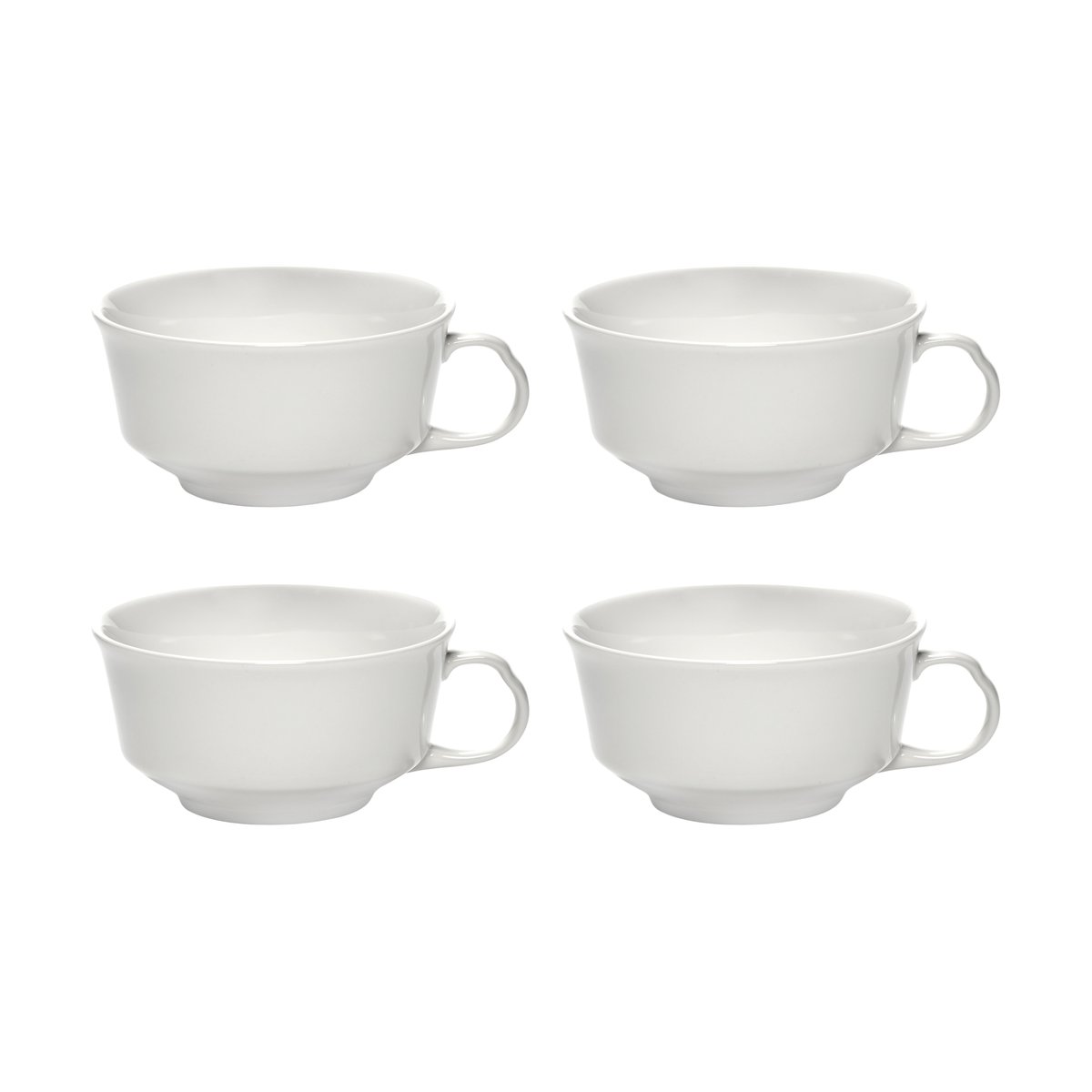 Serax Silhouette coffee cup 19 cl 4-pack White | Scandinavian Design | Coffee cups | White