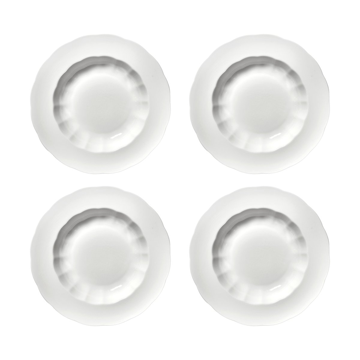 Serax Silhouette deep plate L Ø27 cm 4-pack White