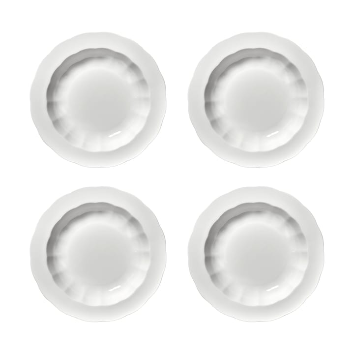 Silhouette deep plate M Ø23.7 cm 4-pack - White - Serax