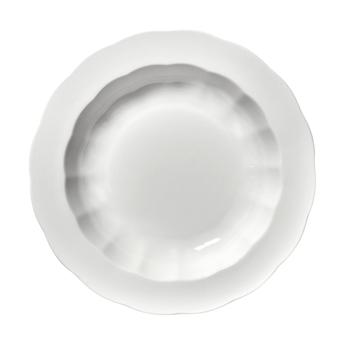 Serax Silhouette deep plate M o23.7 cm White | Scandinavian Design | Deep plates | White