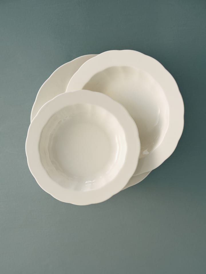 Silhouette deep plate M Ø23.7 cm, White Serax