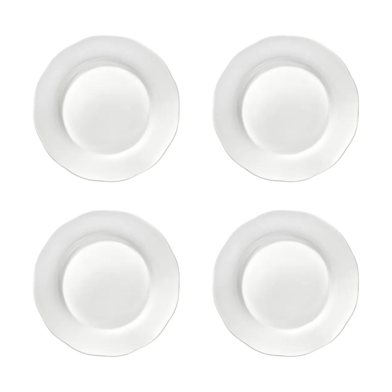 Serax Silhouette deep side plate L o18.5 cm 4-pack White