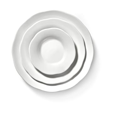 Silhouette deep side plate L Ø18.5 cm - White - Serax