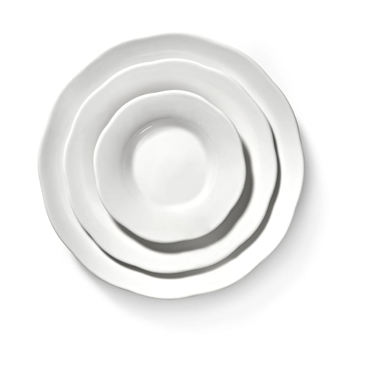 Silhouette deep side plate L Ø18.5 cm, White Serax