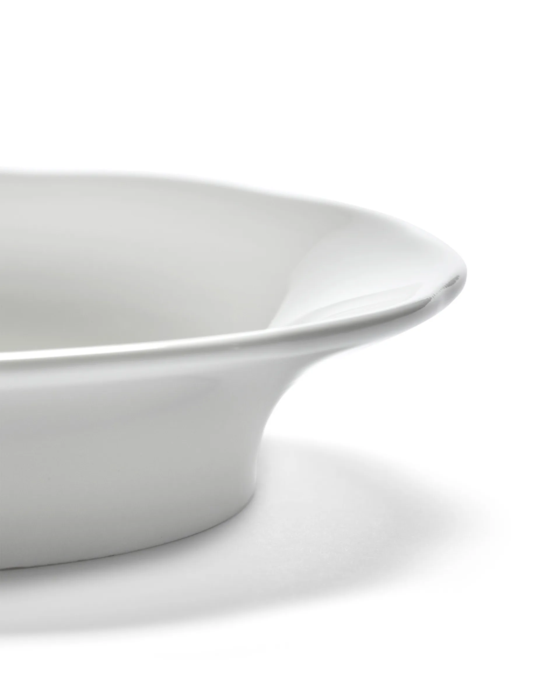 Silhouette deep side plate M Ø15 cm 4-pack, White Serax
