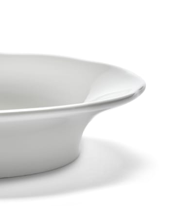 Silhouette deep side plate M Ø15 cm 4-pack - White - Serax
