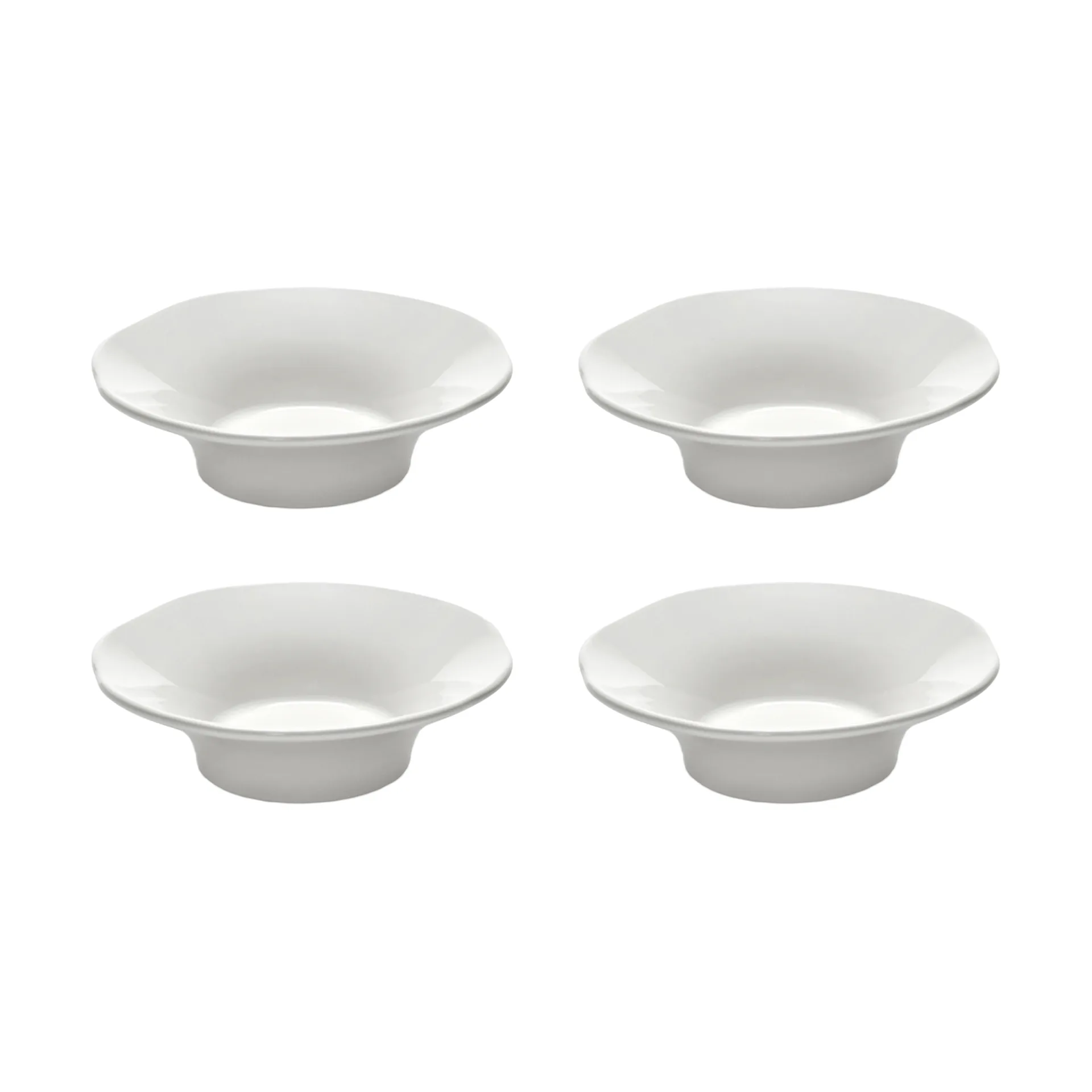 Silhouette deep side plate S Ø10.5 cm 4-pack, White Serax