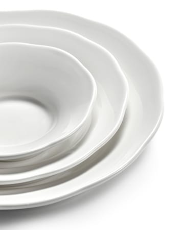 Silhouette deep side plate S Ø10.5 cm 4-pack - White - Serax