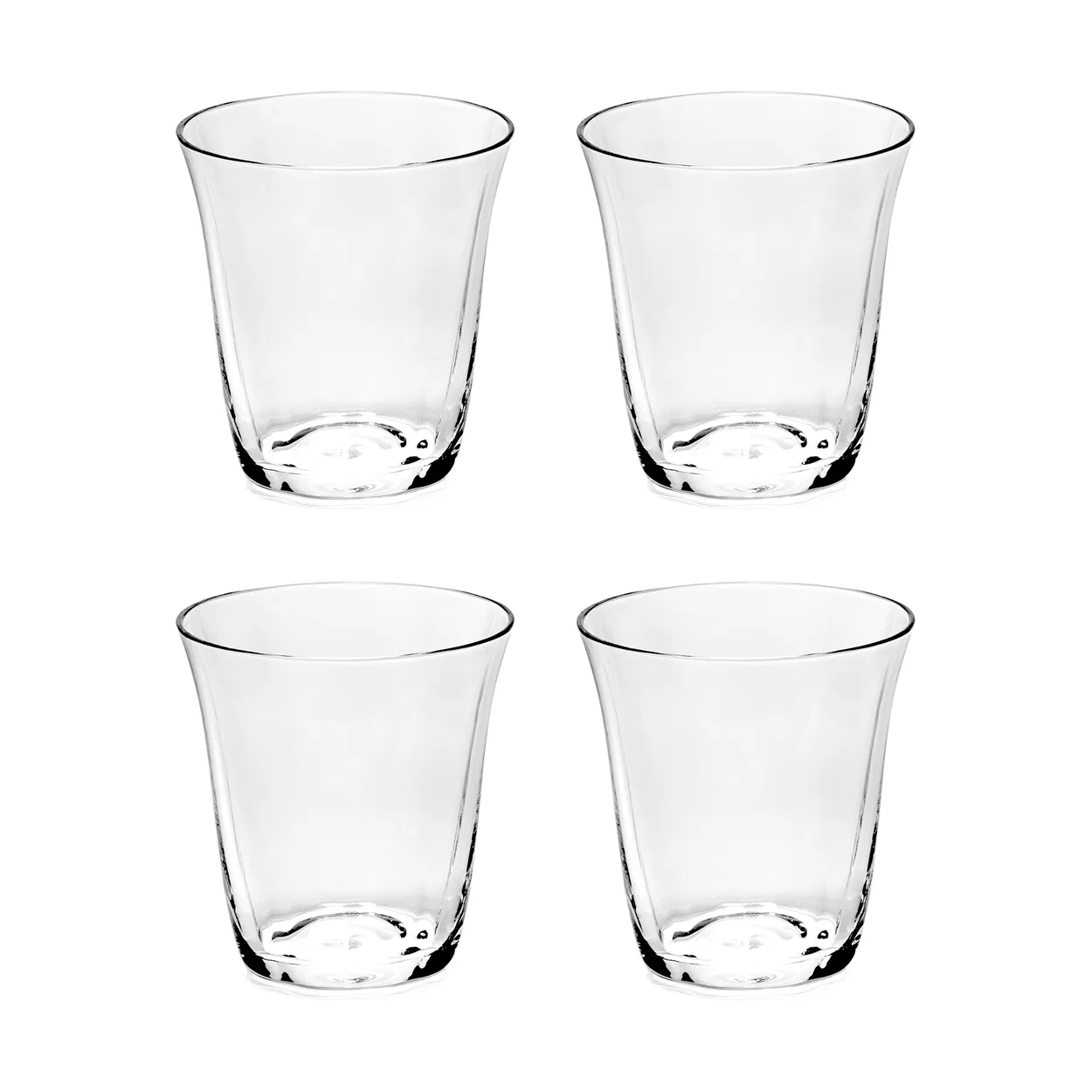 Serax Silhouette double espresso glass 11 cl 4-pack Clear