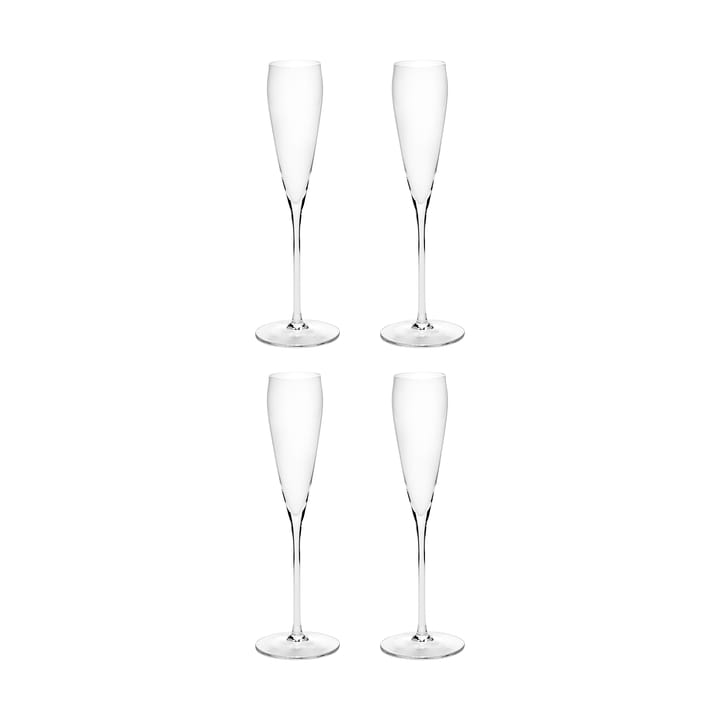 Silhouette flute champagne glass 15 cl 4-pack - Clear - Serax