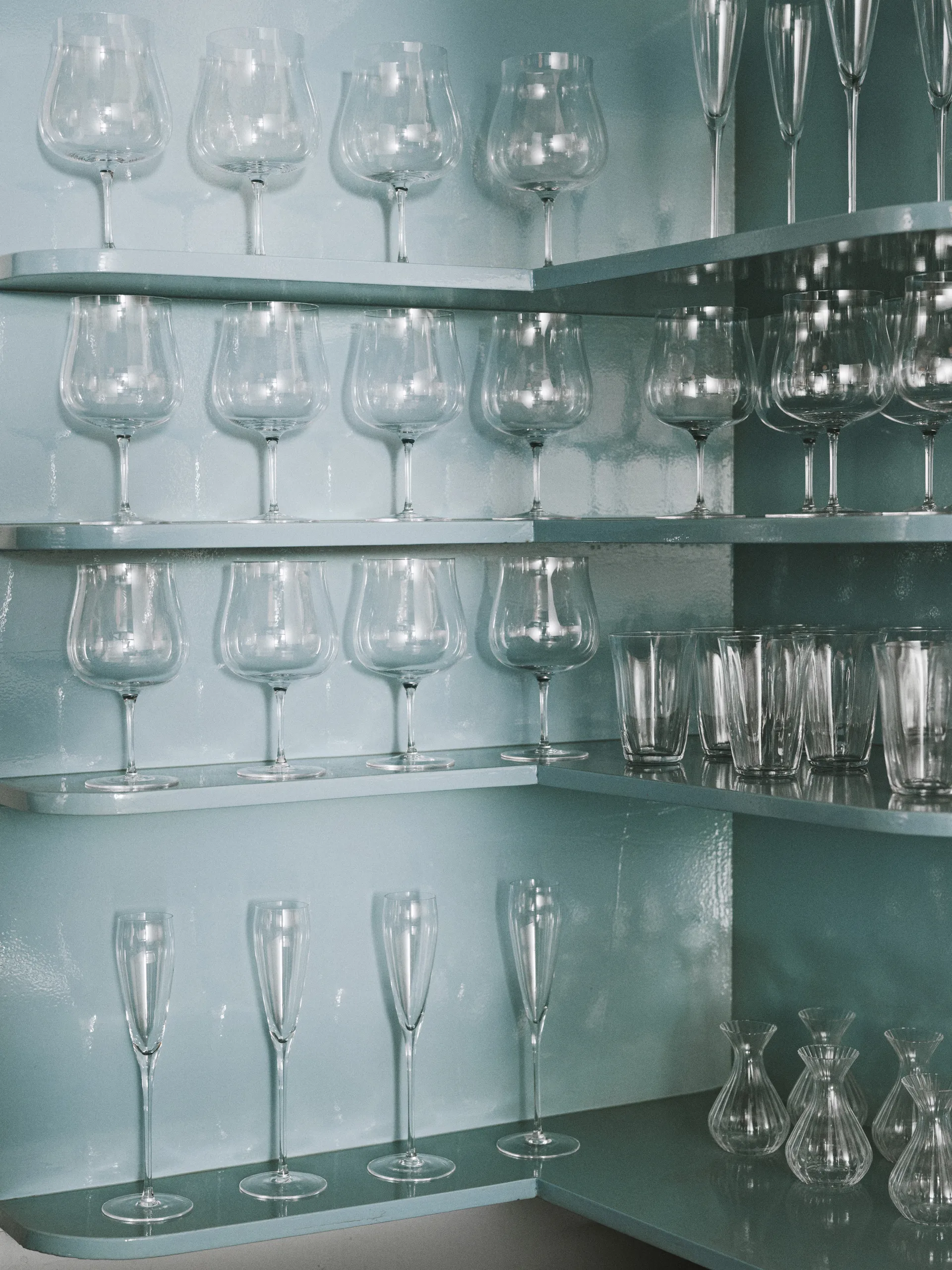 Silhouette flute champagne glass 15 cl 4-pack, Clear Serax