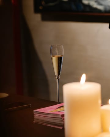 Silhouette flute champagne glass 15 cl - Clear - Serax