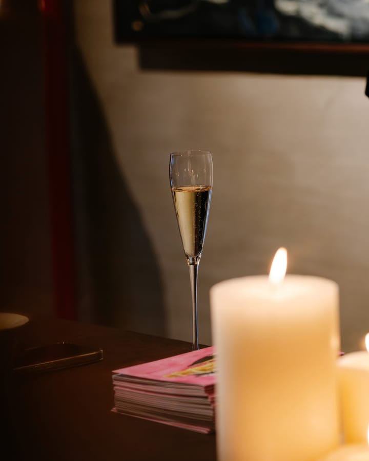 Silhouette flute champagne glass 15 cl, Clear Serax