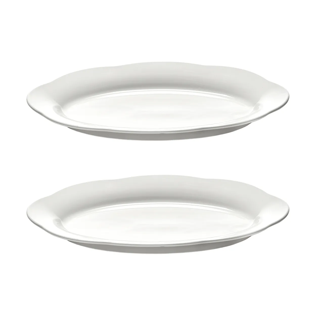 Serax Silhouette oval deep plate L 21x30 cm 2-pack White