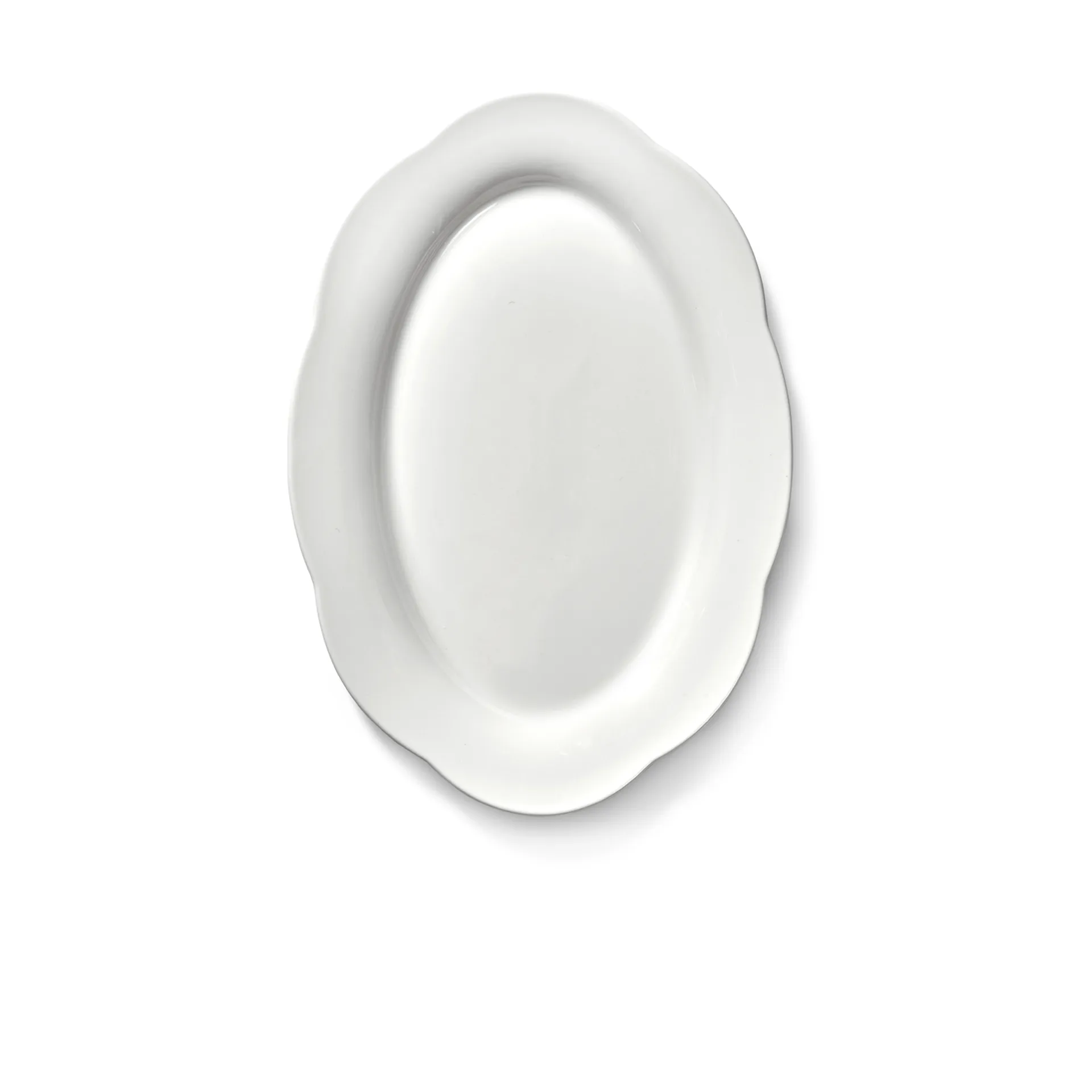 Silhouette oval deep plate L 21x30 cm 2-pack, White Serax