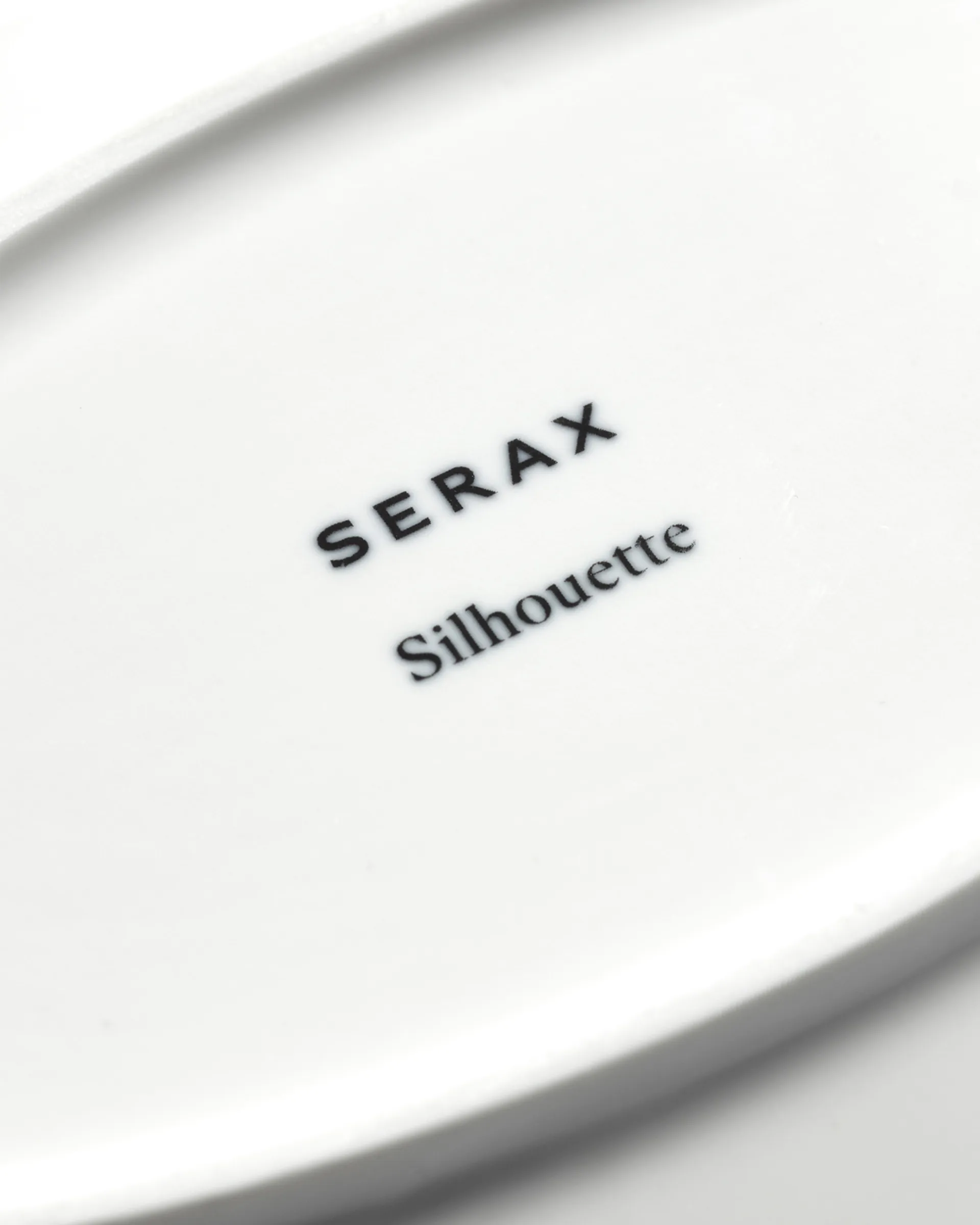 Silhouette oval deep plate S 10x18.5 cm 2-pack, White Serax