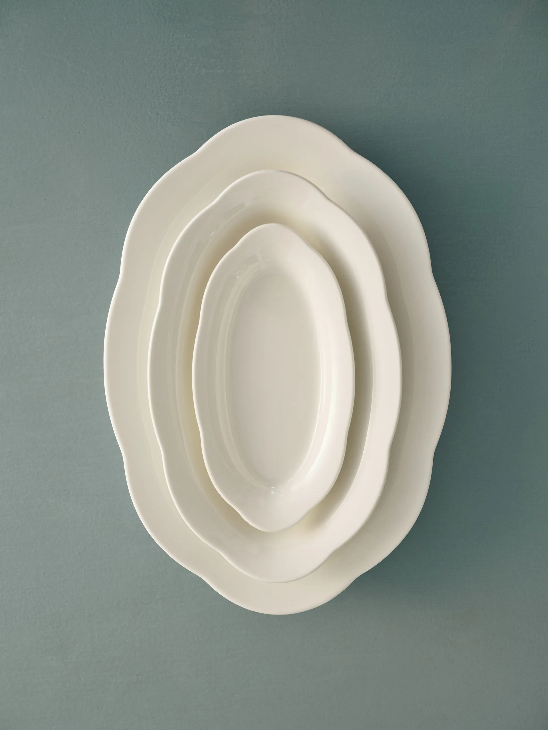 Silhouette oval deep plate S 10x18.5 cm 2-pack, White Serax