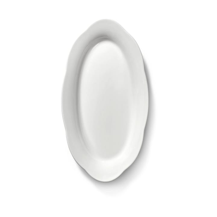 Silhouette oval deep plate S 10x18.5 cm, White Serax