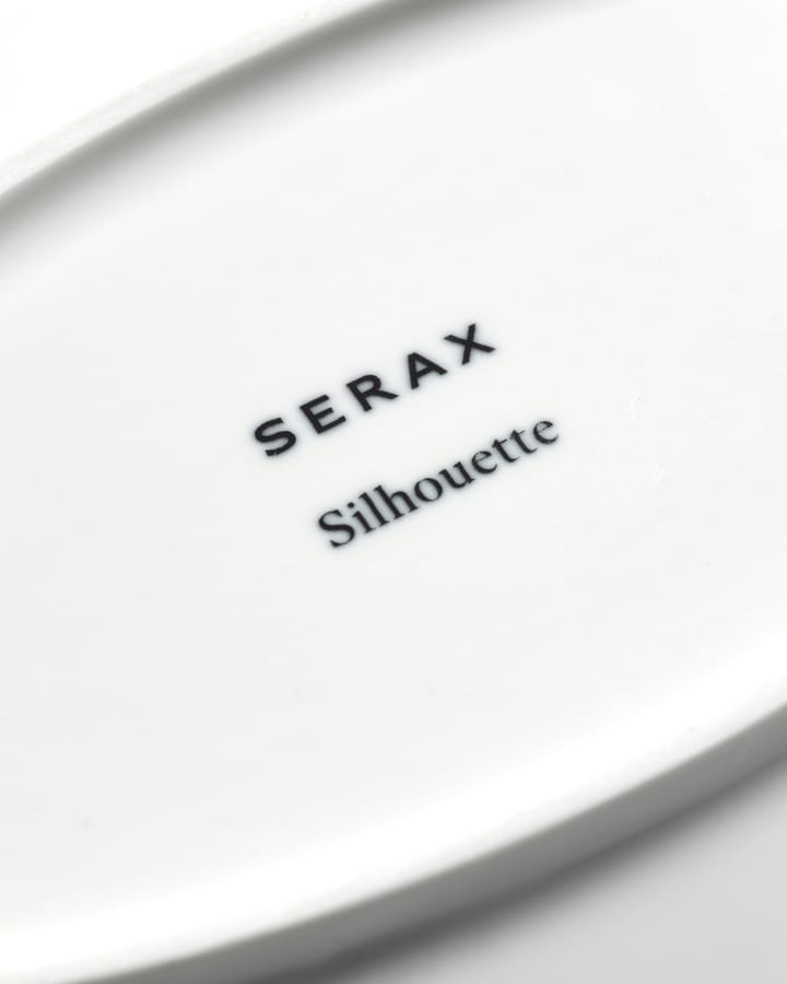 Silhouette oval deep plate S 10x18.5 cm, White Serax
