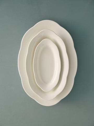 Silhouette oval deep plate S 10x18.5 cm - White - Serax