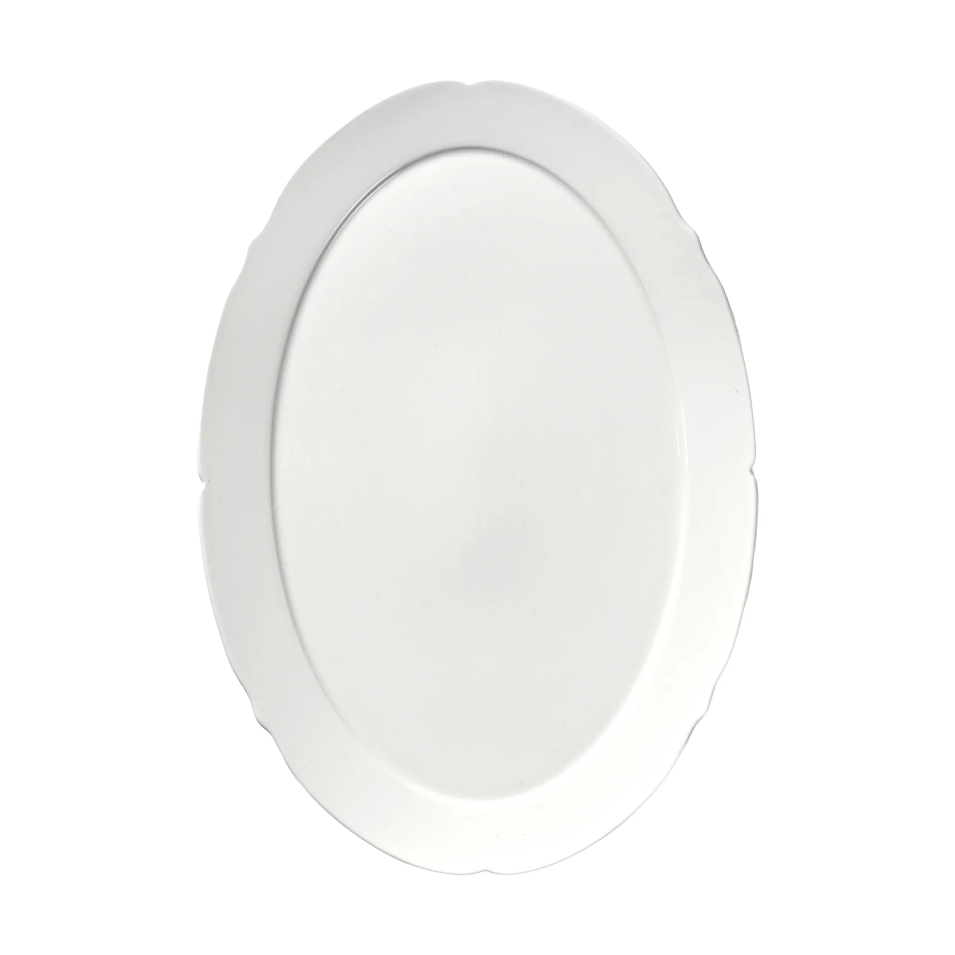 Silhouette oval plate L 21x30 cm 4-pack, White Serax